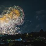 花火の光
